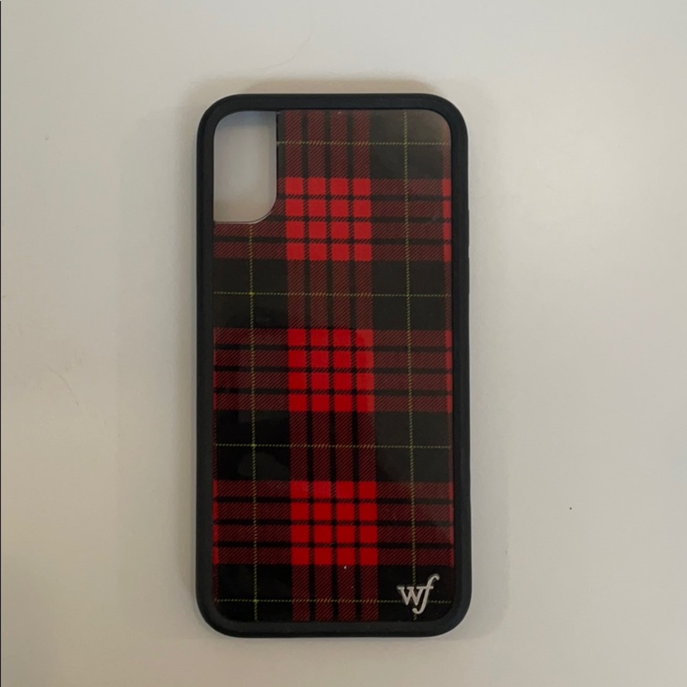 IPhone XS plaid wildflower case